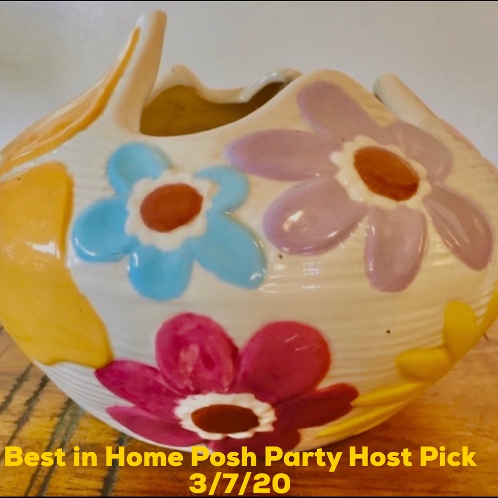 HP💕 Vtg Ceramichrome Floral Pottery Ceramic Bowl